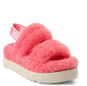 UGG Oh Fluffita Slides in Pink Rose